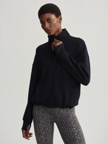 Varley Sian Cropped Half Zip Midlayer